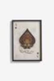 Monochrome Playing Card Framed Wall Art - Image 1 of 1