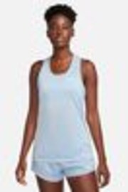 Nike Pale Blue Dri-FIT Racerback Tank Vest Top - Image 1 of 1