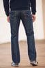 slim-cut washed jeans