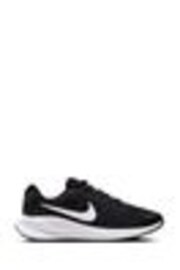 Nike Black/White Revolution 7 Road Running Trainers - Image 1 of 1