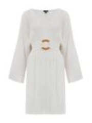 Pour Moi White Crinkle O Ring Woven Beach Cover-Up - Image 1 of 1