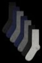 Multi 7 Pack Mens Cotton Rich Black Socks - Image 1 of 1