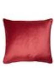 Laura Ashley Velvet Cranberry Red Square Nigella Cushion - Image 1 of 1