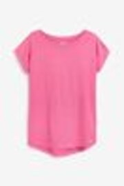 Pink Bright Cap Sleeve T-Shirt Top - Image 1 of 1