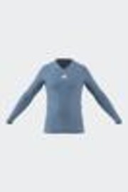adidas Blue Teamwear Base Layer Long Sleeve Top - Image 1 of 1