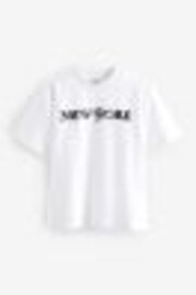 White New York Relaxed Fit Short Sleeve Graphic T-Shirt (3-16yrs) - Image 1 of 1