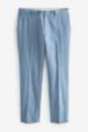 Bleu clair - Pantalons de costume coupe en lin Blend - Image 1 of 1