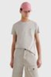 Бежевый - Tommy Hilfiger Slim Fit Core Stretch Crew Neck T-Shirt - Image 1 of 1