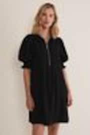 Phase Eight Black Zip Candice Mini Dress - Image 1 of 1