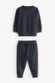 Blue Navy Jersey Sweatshirt And Joggers Set (3mths-7yrs) - Image 1 of 1