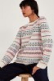 Monsoon Natural Fairisle Pattern Jumper - Image 1 of 1