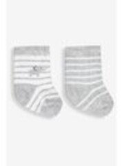 Éléphant gris - JoJo Maman Bébé 2-Lot Bébé Chaussettes - Image 1 de 1
