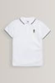 White Short Sleeve Polo Shirt (3-16yrs) - Image 1 of 1
