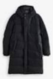 Black Signature Longline Down Puffer Coat - Image 1 of 1