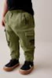 Khaki Green Animals Cargo Trousers (3mths-7yrs) - Image 1 of 1