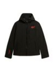 Superdry Black Hooded Soft Shell Trekker Jacket - Image 1 of 1