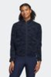 adidas Golf Navy Ultimate365 Printed Fleece Jacket - Image 1 of 1