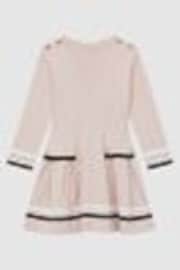 Reiss Pink Paige 4-9 yrs Knitted Flared Dress - Image 1 of 1