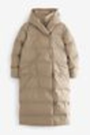 Neutral Longline Shower Resistant Padded Hooded Coat - Image 1 of 1