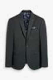 Green Slim Fit Herringbone Suit: Jacket - Image 1 of 1