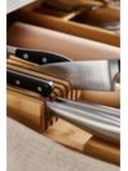 Joseph Joseph Brown DrawerStore Bamboo 2 Tier Knife Organiser - Image 1 of 1