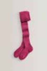 Magenta Pink Cotton Rich Rib Tights - Image 1 of 1