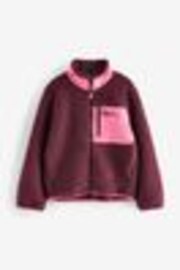 Jack Wolfskin Pink Ice Curl Contrast Pocket FZ Fleece - Image 1 of 1