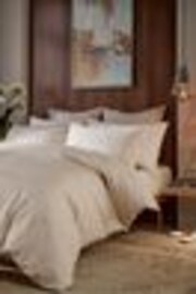 Vantona Cream Luton Jacquard Duvet Cover and Pillowcase Set - Image 1 of 1
