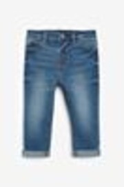 Mid Blue Regular Fit Comfort Stretch Jeans (3mths-7yrs) - Image 1 of 1