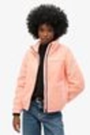 Superdry Peach Pearl Pink Fleece Trekker Jacket - Image 1 of 1