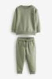 Green Sage Jersey Sweatshirt And Joggers Set (3mths-7yrs) - Image 1 of 1