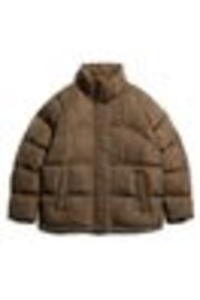 Superdry Warm Brown Mid Length Puffer Jacket - Image 1 of 1