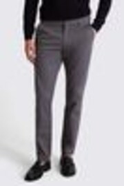 MOSS Grey Tailored Chino Trousers - Image 1 of 1