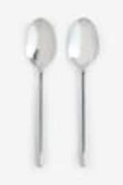 Silver 2 Piece Serve Spoon Kensington Stainless Steel Cutlery Set - Image 1 of 1