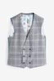 Light Grey Regular Fit Check Suit Waistcoat - Image 1 of 1
