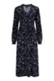 Pour Moi Blue Bridget Slinky Jersey Long Sleeve Midi Dress - Image 1 of 1