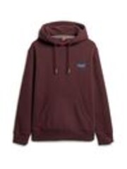 Superdry Burgundy Rich Deep Essential Slim Fit Logo Hoodie - Image 1 of 1