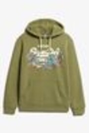 Superdry Soft Moss Green Tokyo Vintage Logo Hoodie - Image 1 of 1