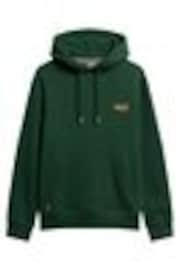 Superdry Green Enamel Essential Slim Fit Logo Hoodie - Image 1 of 1