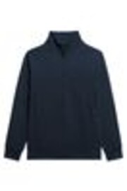 Superdry Deep Navy Dark Moss Green Tech Loose Half Zip Sweatshirt - Image 1 of 1