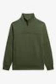 Superdry Dark Moss Green Dark Moss Green Tech Loose Half Zip Sweatshirt - Image 1 of 1