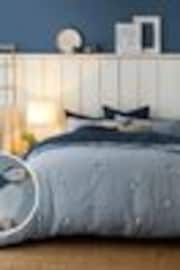 Blue Tufted Puffin 100% Cotton Duvet Cover and Pillowcase Set - Image 1 of 1