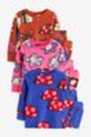 Blue/Brown Fun Character 3 Pack Long Sleeve Printed Pyjamas (9mths-8yrs) - Image 1 of 1