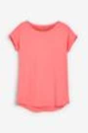 Fluro Coral Pink Cap Sleeve T-Shirt Top - Image 1 of 1