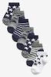 Blue Rich Trainers Socks 7 Pack - Image 1 of 1