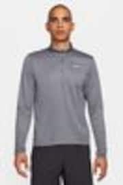 Nike Grey Dri-FIT Pacer Quarter Zip Running Top - Image 1 of 1
