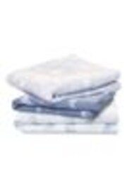 aden + anais Blue Cotton Muslin Squares 3 Pack - Image 1 of 1