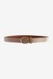 Taupe Brown Regular Leather Belt - Image 1 of 1