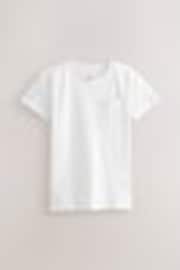 White Short Sleeve Plain T-Shirt (3mths-7yrs) - Image 1 of 1