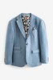 Hellblau - Tailored Anzugjacke aus Leinenmischung - Bild 1 von 1